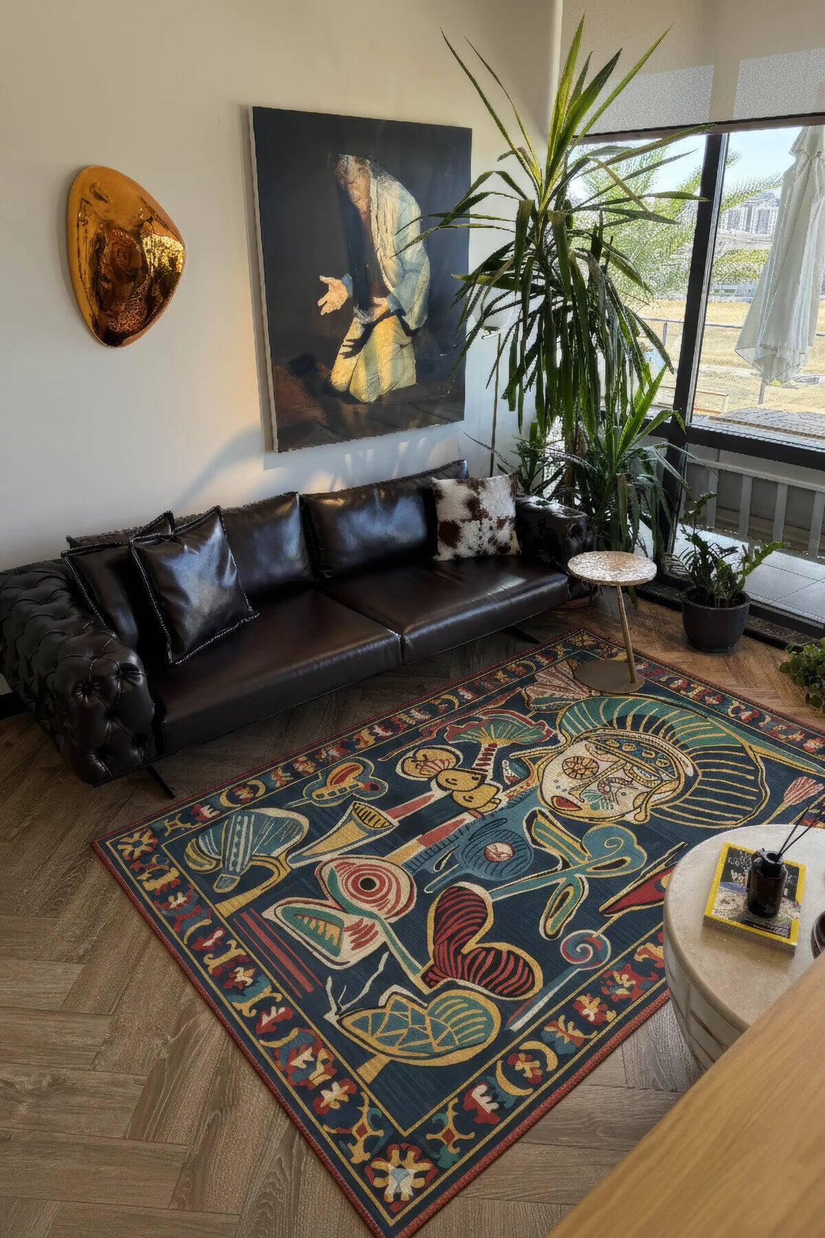 Allure 104 Renkli Tasarım Modern Soyut Halı Bohem Halı Salon Koridor Mutfak Oturma Odası Ev Halısı