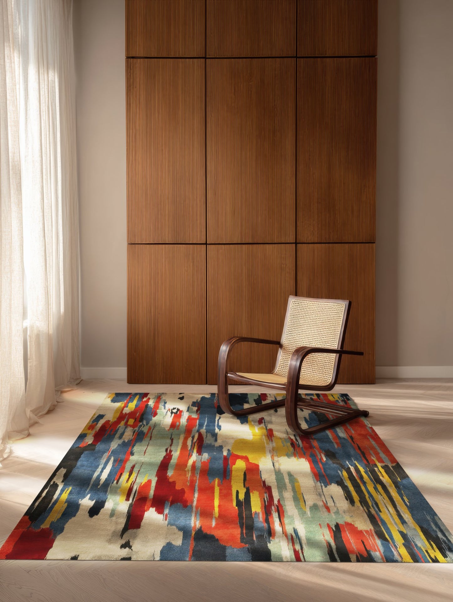 Artevo 01 Renkli Tasarım Modern Halı Salon Halısı Oturma Odası Yolluk İnce Yazlık Ev Oda Halısı
