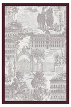 Marcel Gri Beyaz Bordo Bordürlü Desenli Yıkanabilir İnce Dijital Baskı Şönil Salon Koridor Halısı