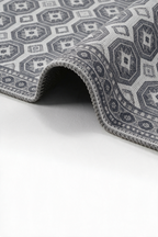 Arteluna Home Ayzen 16 Gri Antrasit Etnik Geometrik Desenli Vintage Halı