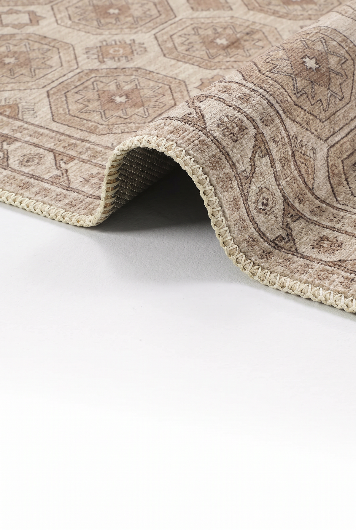 Arteluna Home Ayzen 10 Bordo Lacivert Yeşil Etnik Geometrik Desenli Vintage Halı