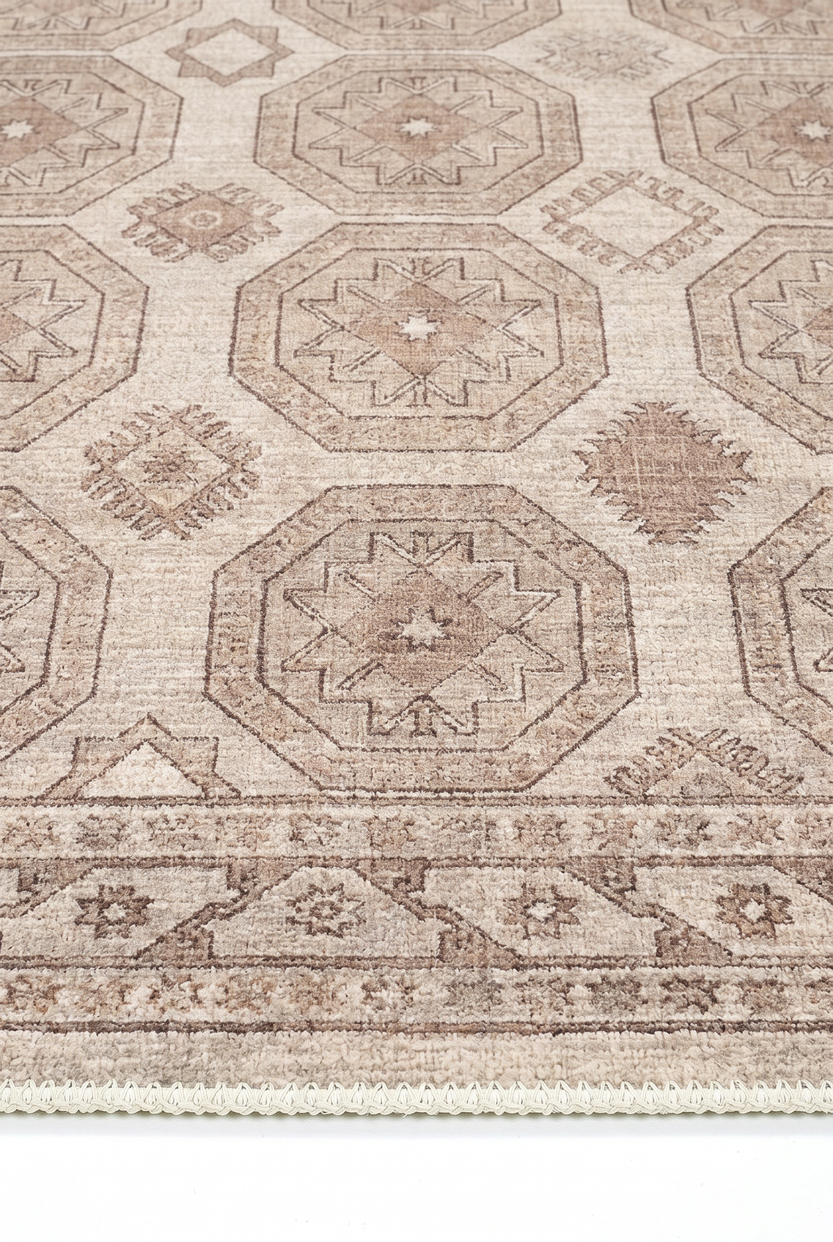Arteluna Home Ayzen 10 Bordo Lacivert Yeşil Etnik Geometrik Desenli Vintage Halı