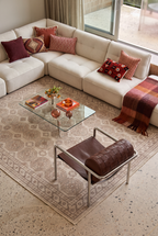 Arteluna Home Ayzen 18 Bej Vizon Etnik Geometrik Desenli Vintage Halı