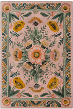 Fiora 217 Pembe Halı Pastel Tasarım Modern İnce Yazlık Halı Kilim Halı Salon Halısı Mutfak Halısı