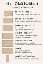 Marcel Bordo Krem Geometrik Şık Desen Yıkanabilir İnce Dijital Baskı Şönil Salon Oturma Odası Halısı