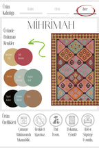 Mihrimah 503 Pembe Turuncu Etnik Halı Vintage Halı Yıkanabilir İnce Dokuma Salon Oturma Odası Halısı