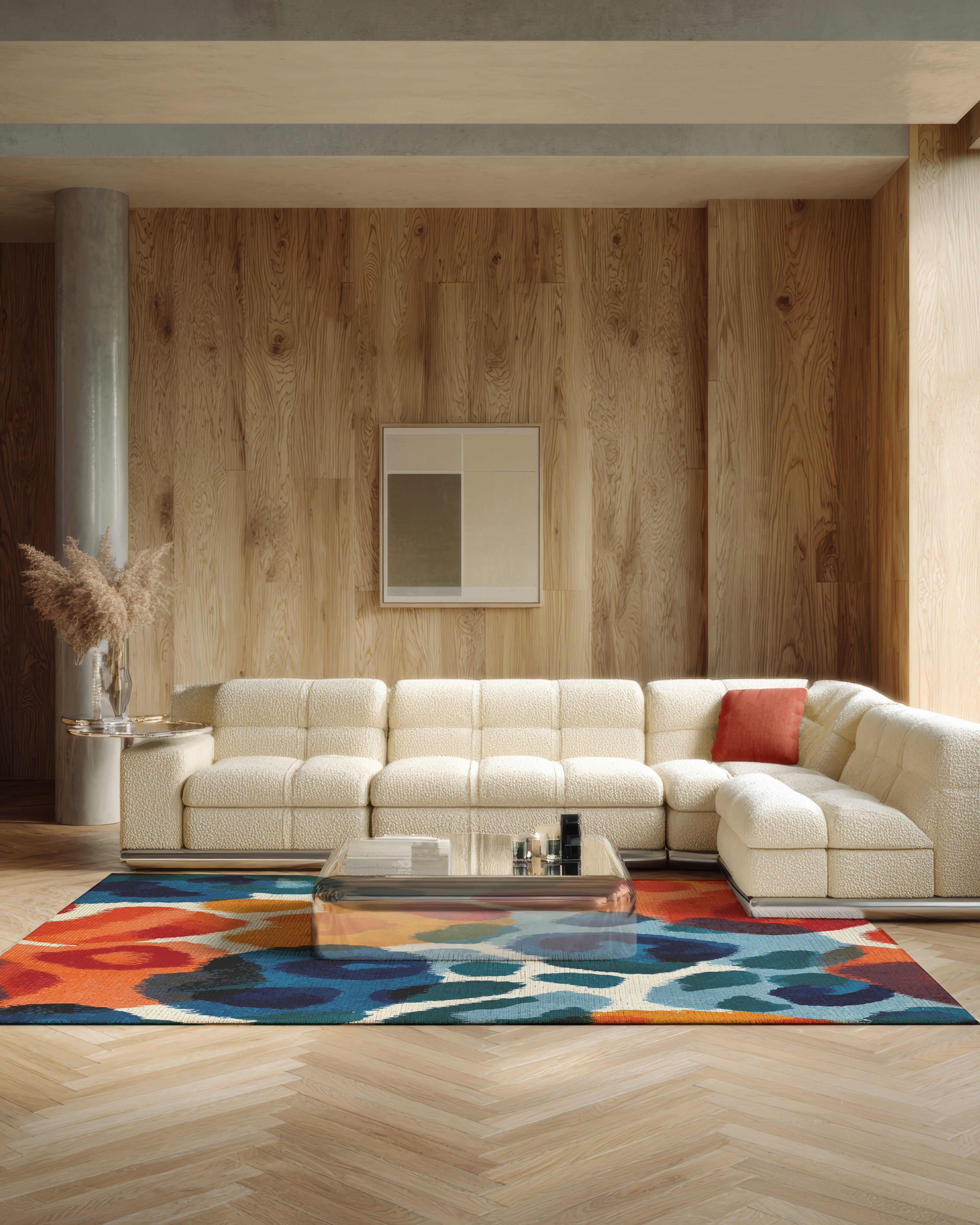 Safari 112 Renkli Leopar Desenli Halı Modern Yıkanabilir İnce Tasarım Oturma Odası Salon Halısı