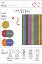 Pantone 60 Renkli Çizgili Tasarım Halı Modern Geometrik Oturma Odası İnce Yazlık Ev Oda Salon Halısı